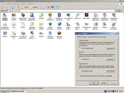 accesso facilitato Windows XP